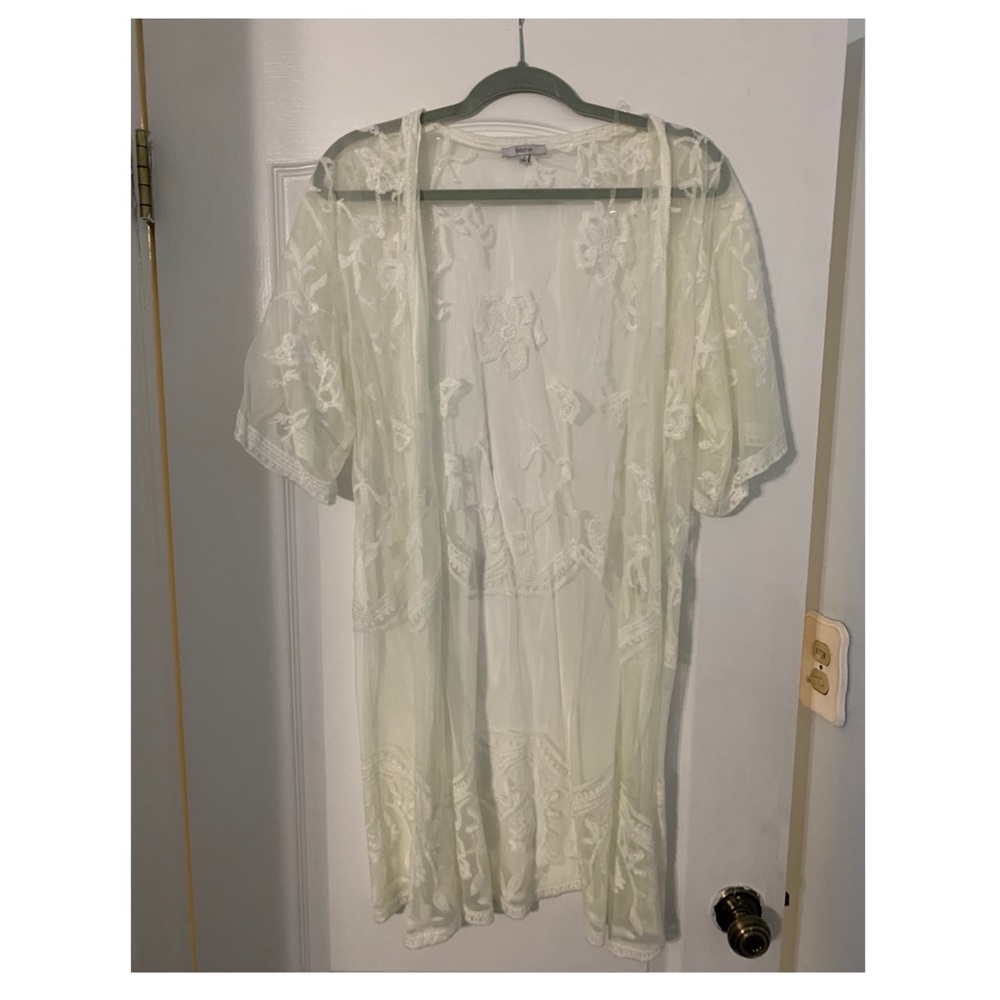 Sheer White Kimono